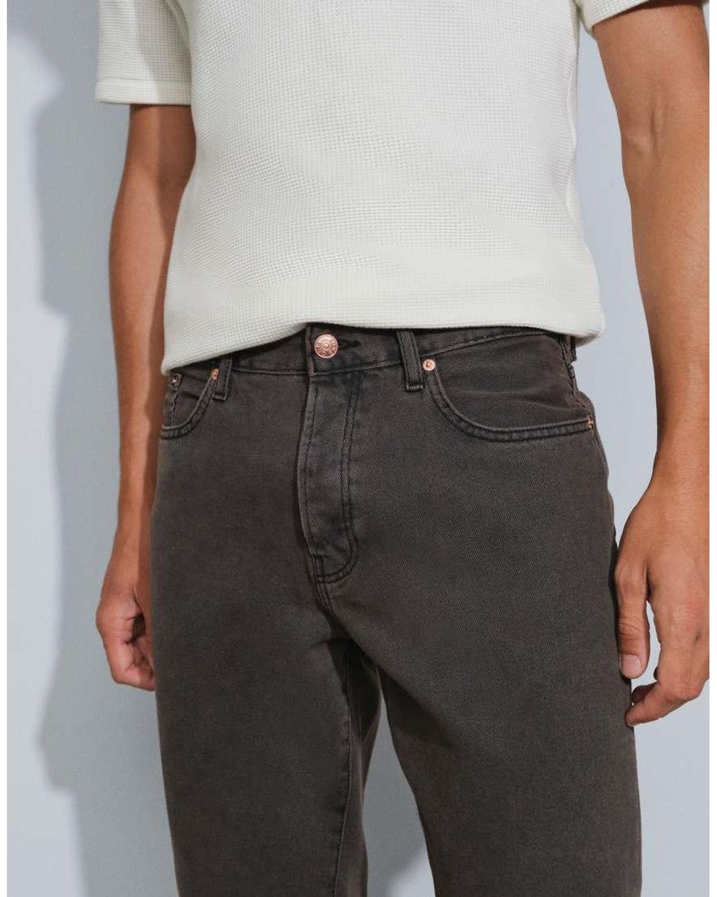 Only & Sons Gray Edge Straight Fit Jeans for men