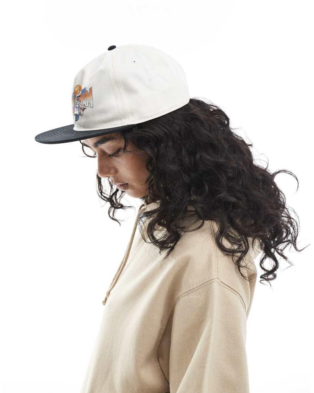 PRNT Black Space Jam Bugs Bunny Cap