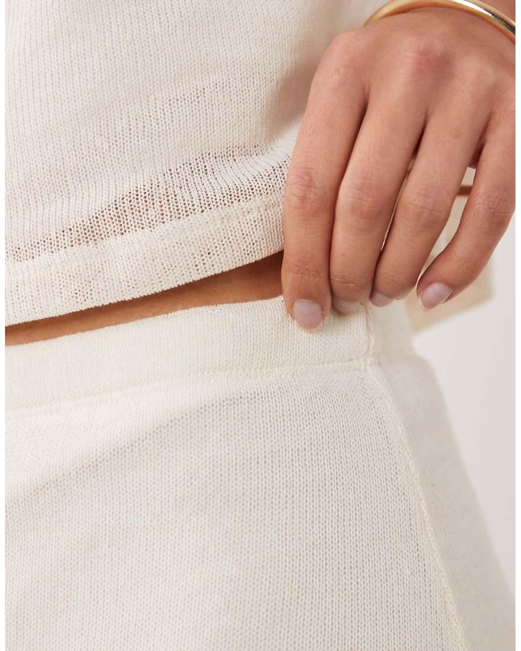ASOS Natural Sheer Co-ord Maxi Skirt