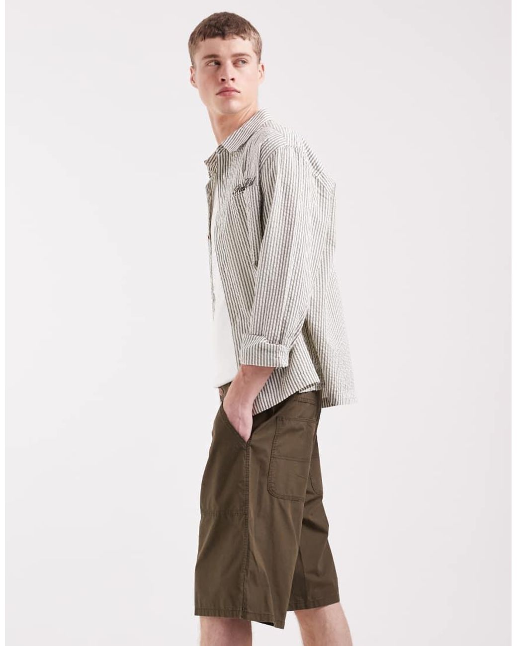 Wrangler Natural Utility Lightweight Cotton Shorts for men