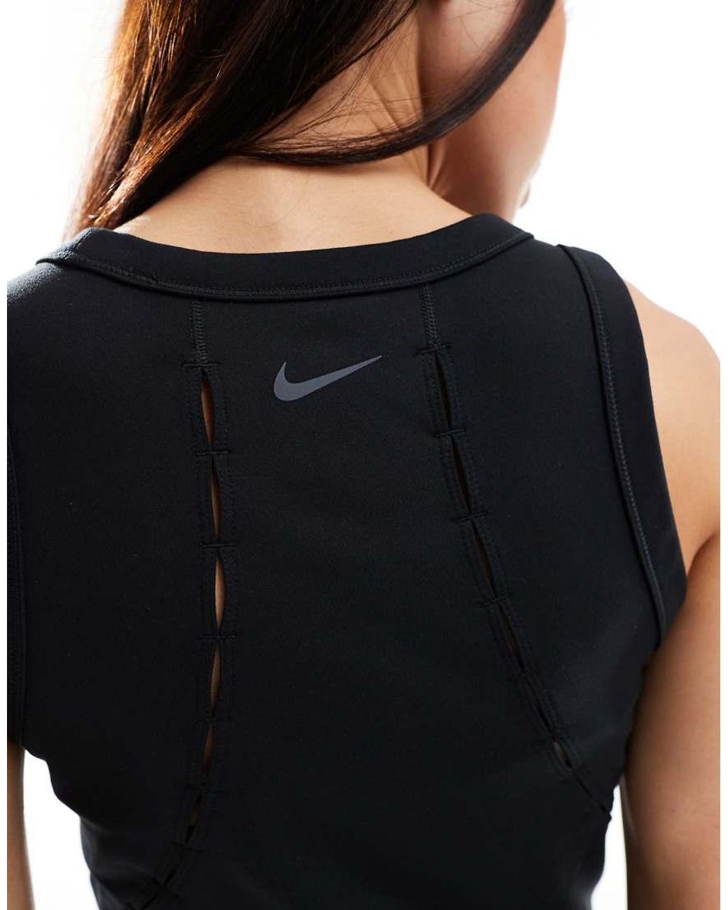 Nike Blue Nike One Training Dri-Fit Key Hole Fitted Vest