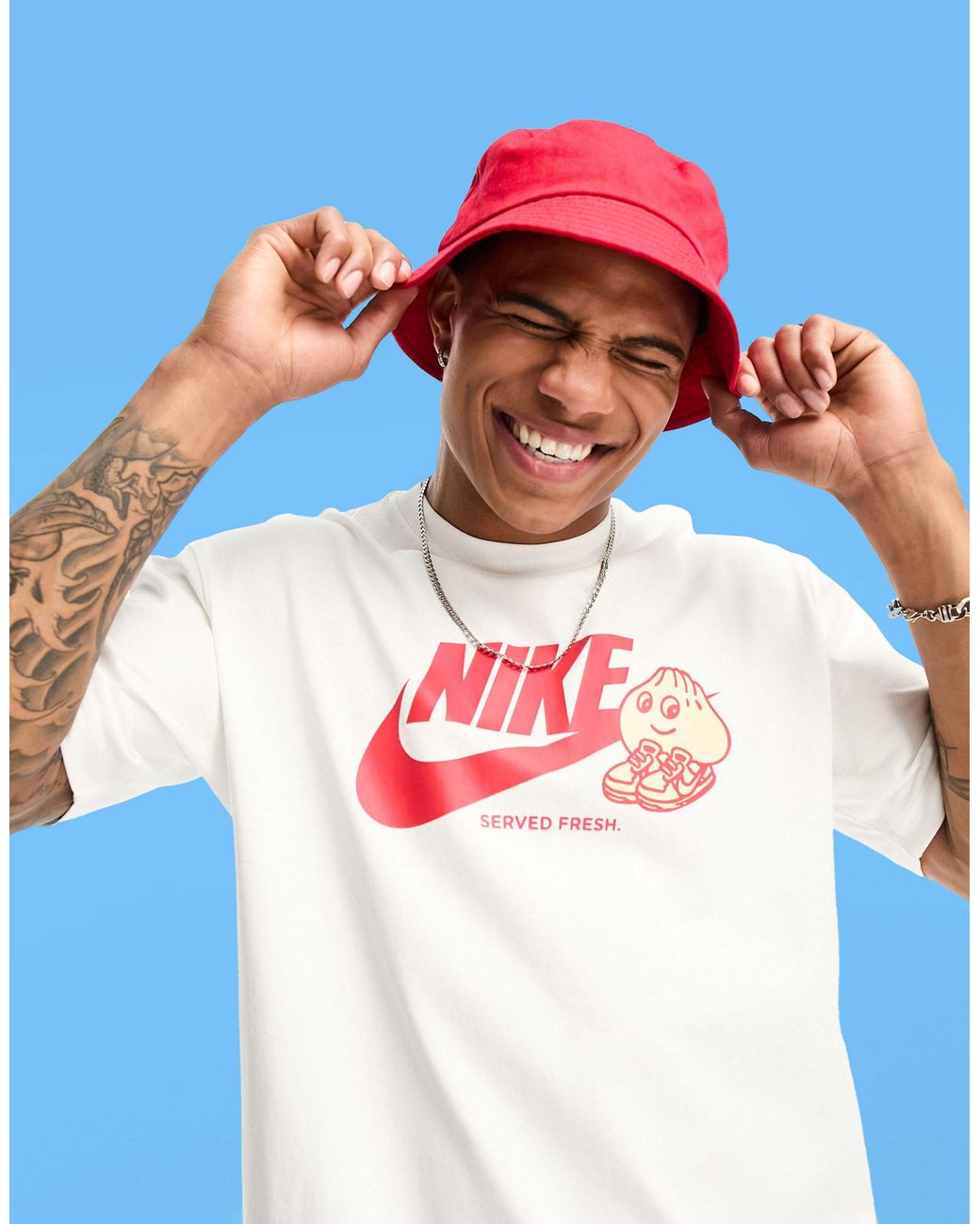 Nike Dumpling Logo T-shirt in White for Men | Lyst