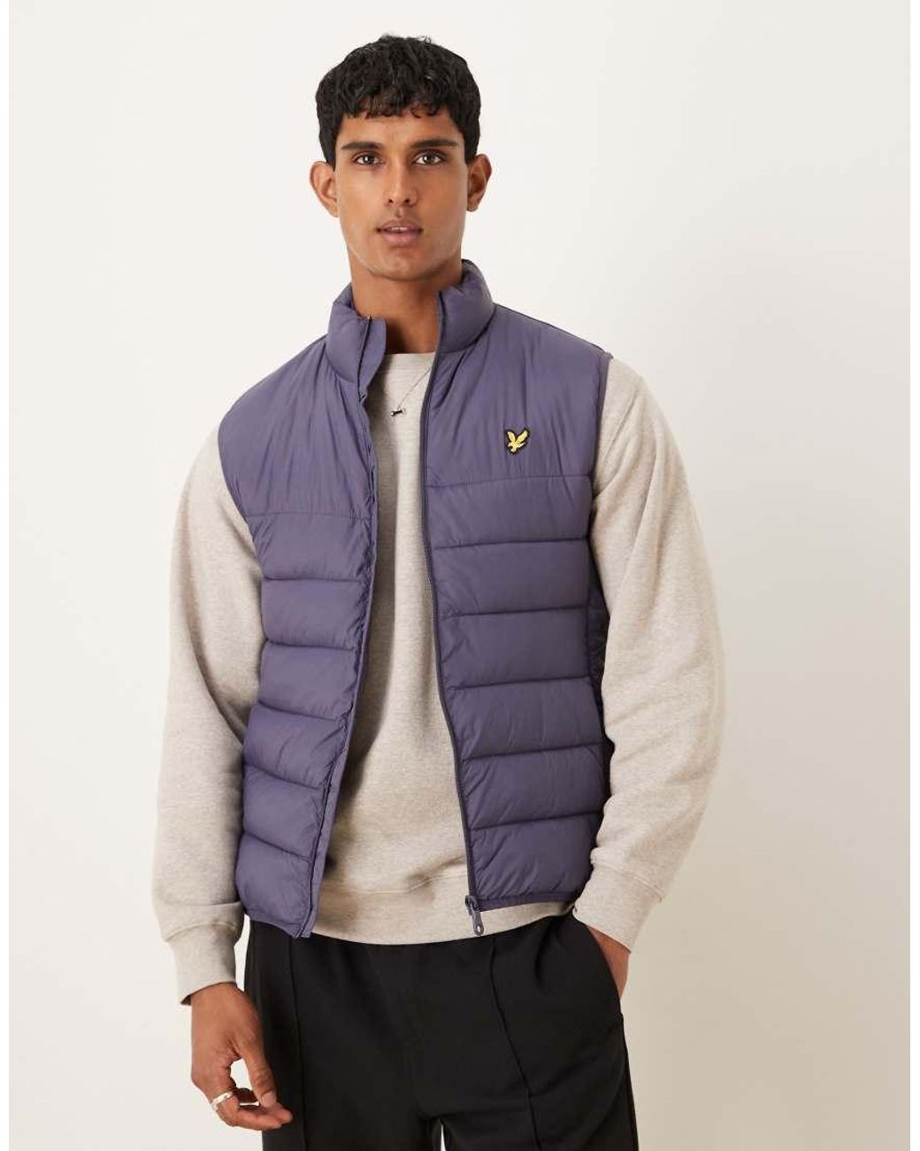 Lyle & Scott Blue Light Wadded Gilet for men