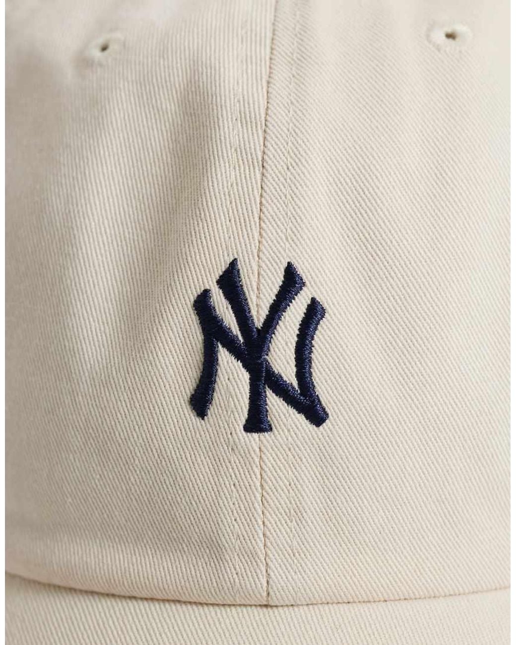 '47 White Ny Yankees Base Runner Mini Logo Cap
