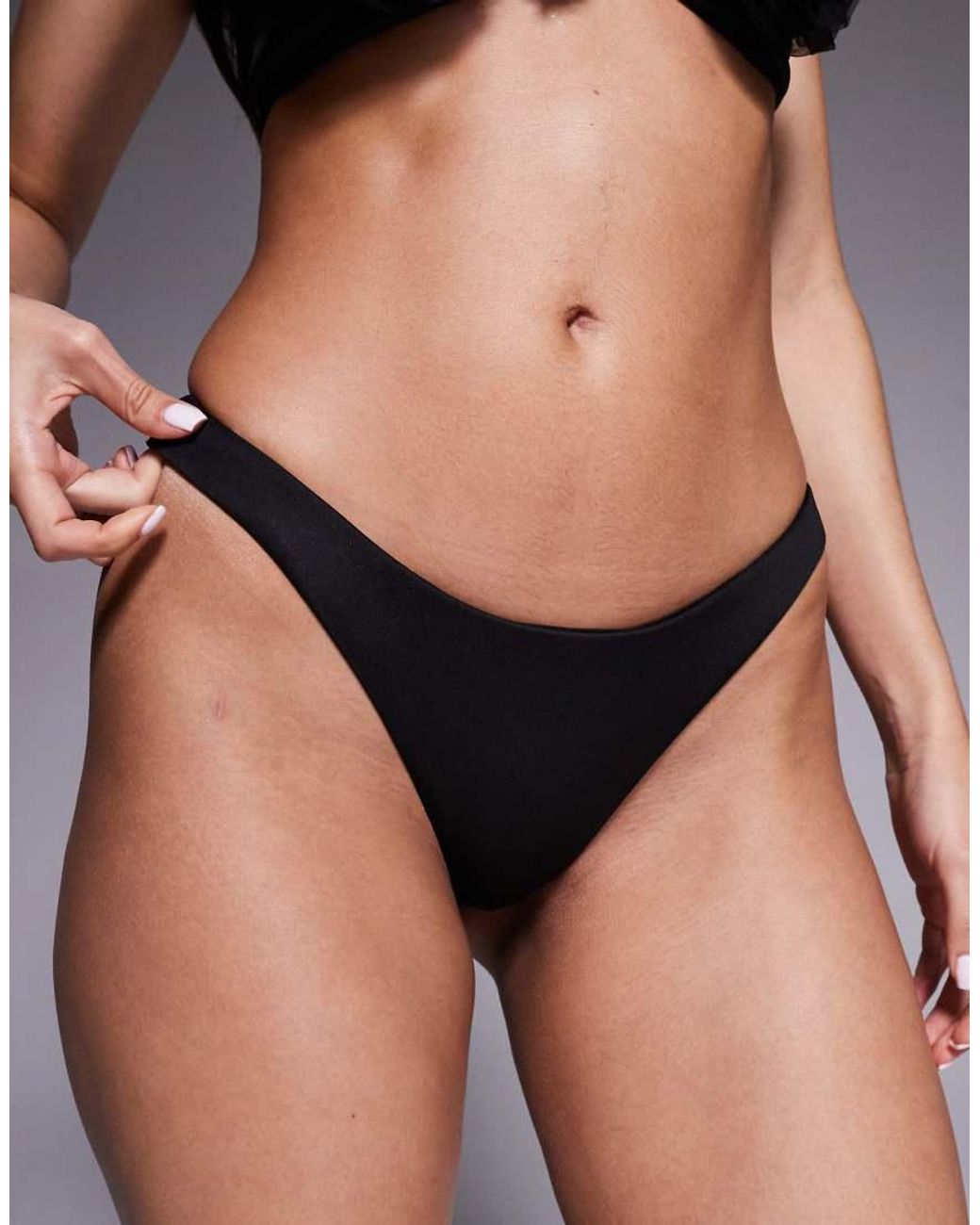 ASOS Brown Sage Premium Hipster Bikini Bottoms