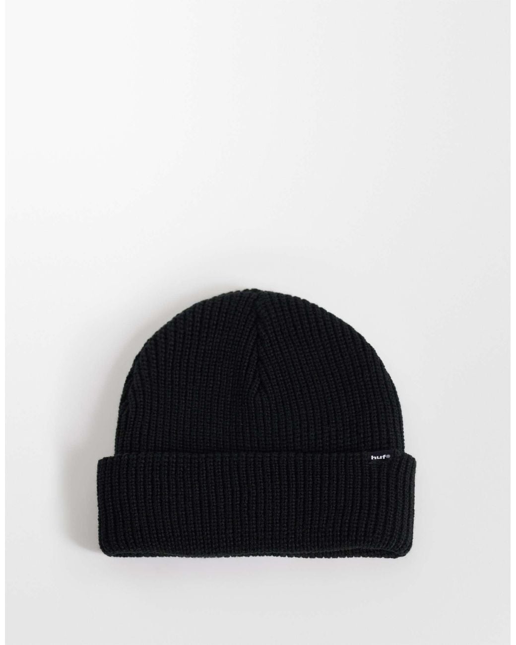 Huf Black Usual Beanie for men