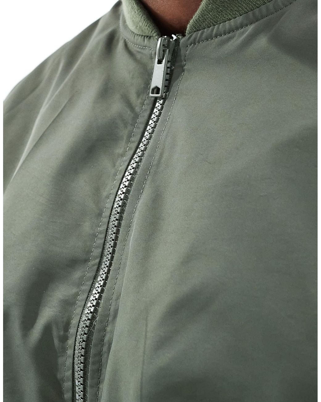 Bomber léger - kaki ASOS pour homme en coloris Gray