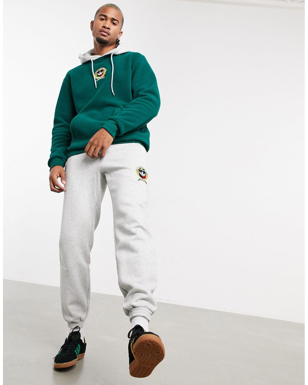 Døds kæbe kvarter Perversion adidas Originals Hoodie With Collegiate Crest in Green for Men | Lyst  Australia