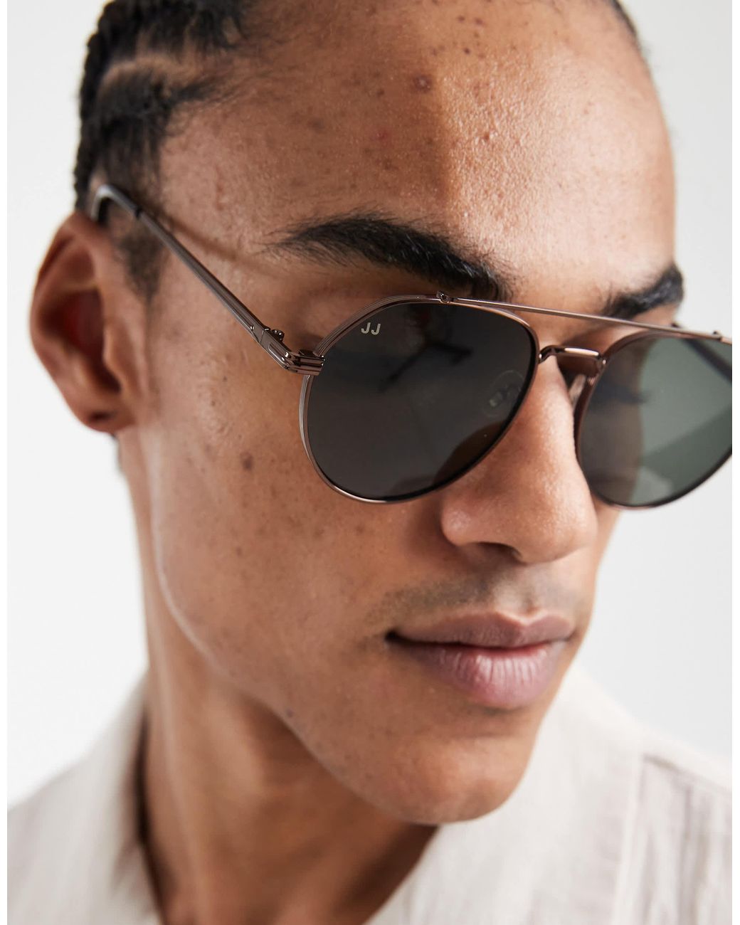 Jack & Jones – e pilotensonnenbrille in Brown für Herren