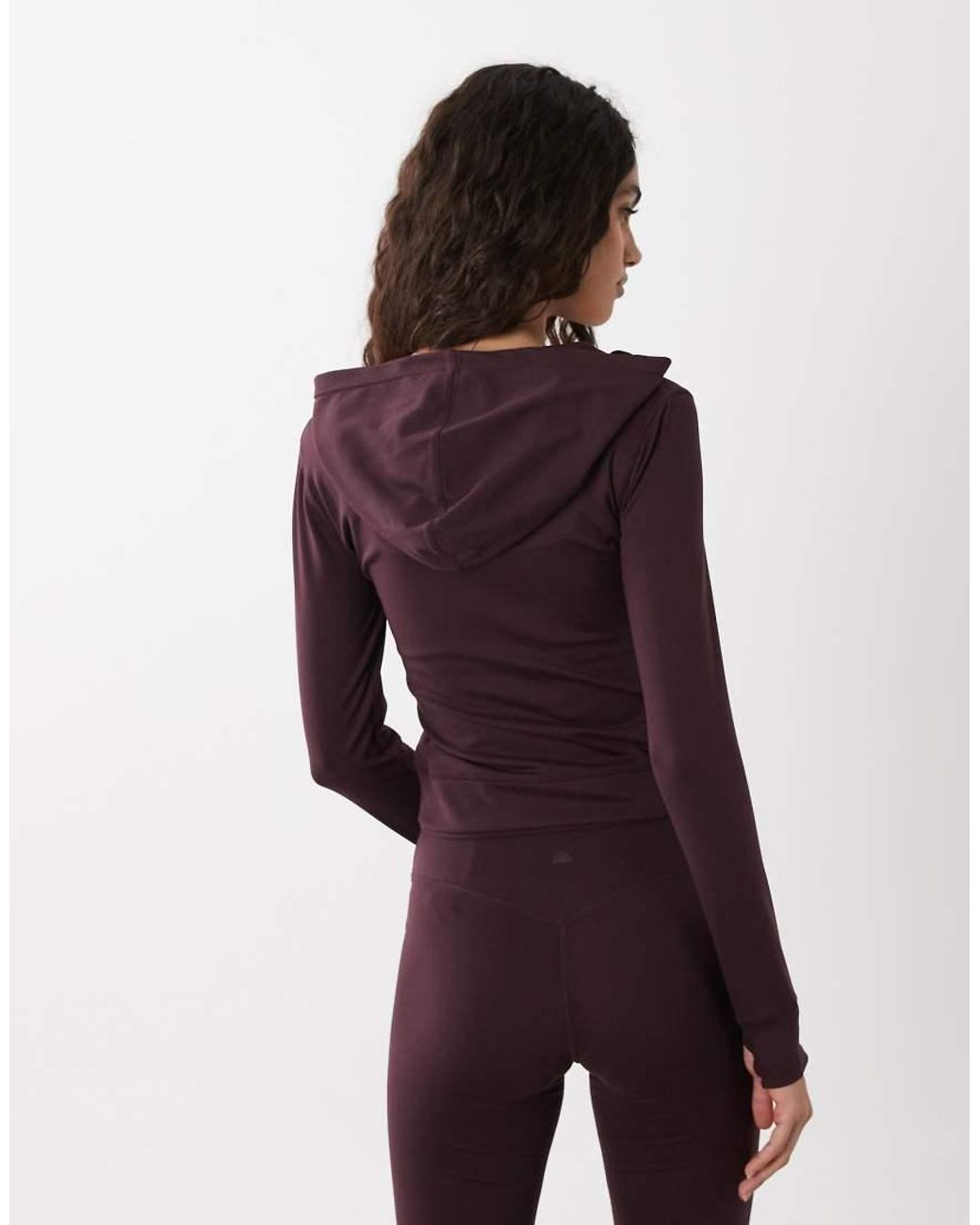 Cotton On Purple Active Ultra Soft Hooded Jacket
