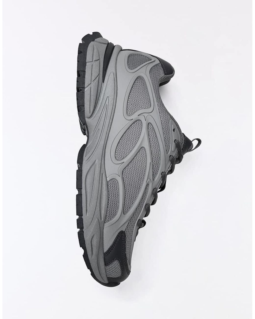 Bershka White Chunky Combination Sneakers for men
