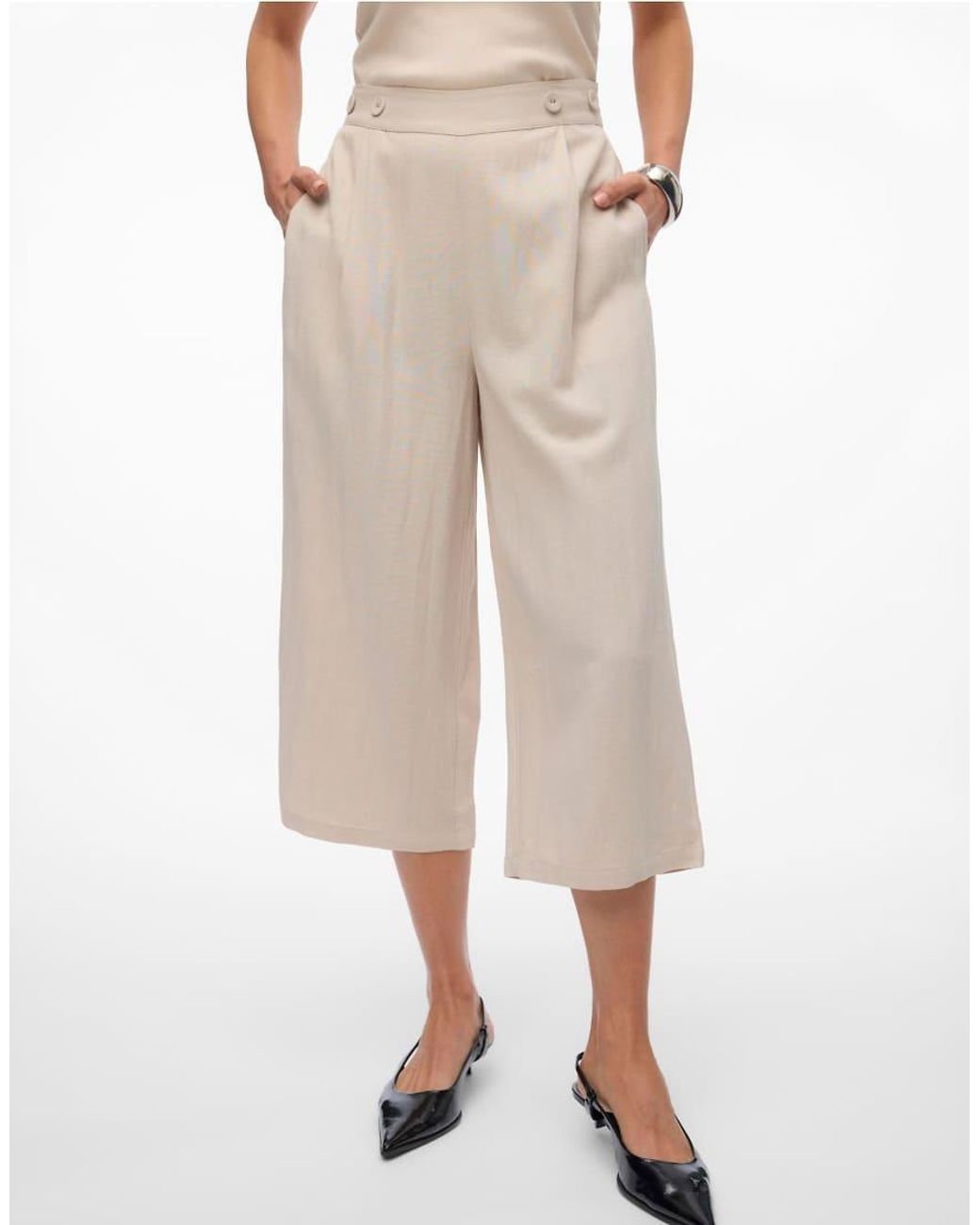 Vero Moda Natural Culotte Trousers
