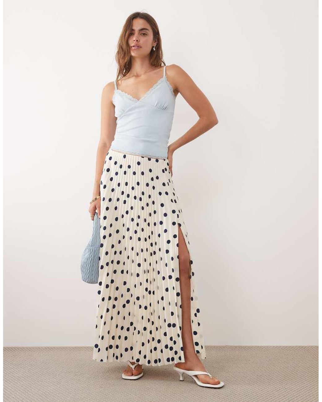 Abercrombie & Fitch White Giselle Maxi Skirt