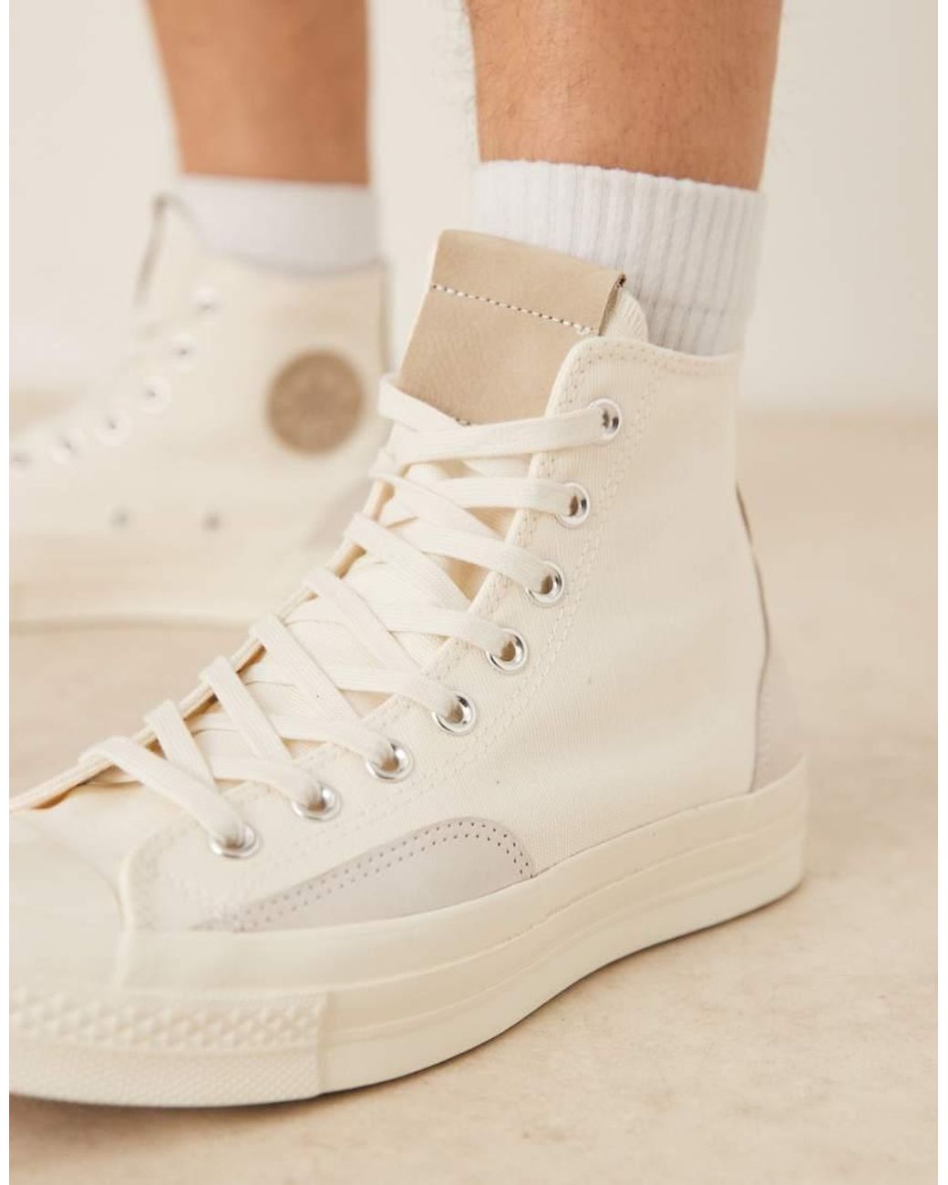 Converse Black Chuck 70 Hi Trainers With Mixed Material for men
