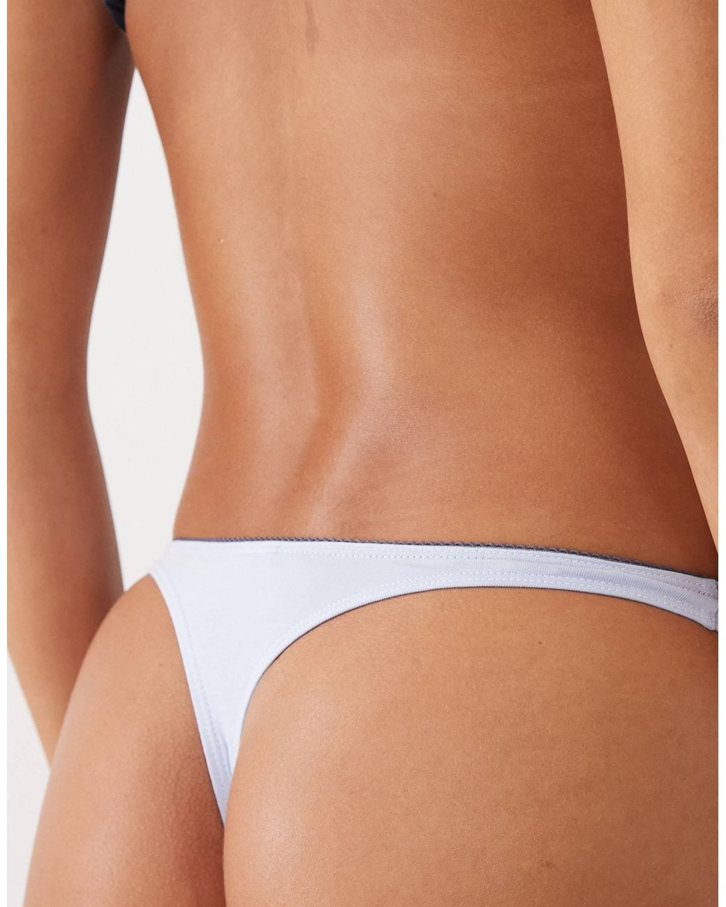 Cotton On Blue Rosette Thong