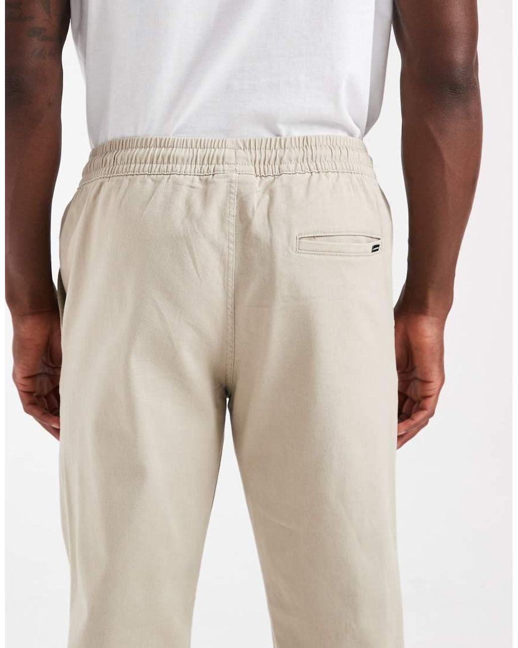 Jack & Jones Natural Slim Fit Cuffed joggers for men