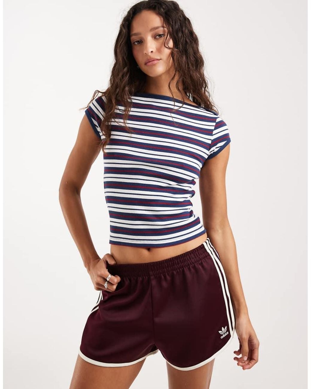 ASOS Blue Boat Neck Short Sleeve Baby Tee