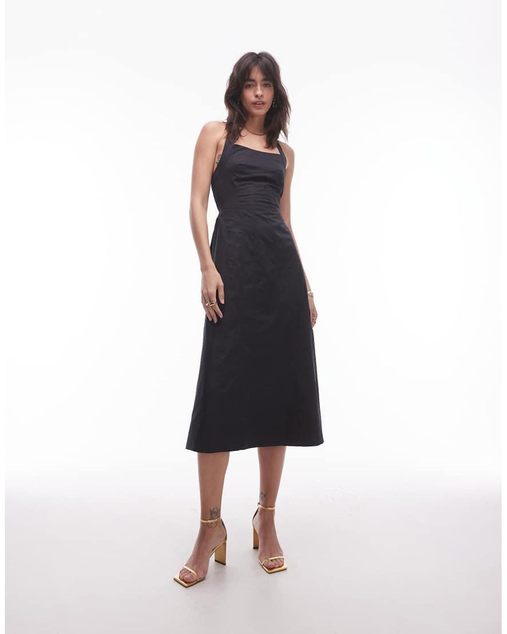 gathered halter dress other stories & OTHER STORIES Halterneck Gathered Tier Dress