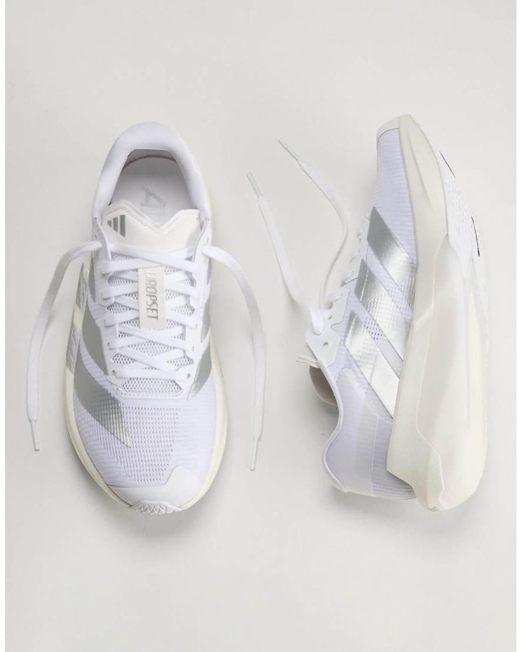 Adidas Originals White Adidas Training Adizero Dropset Pro Training Trainers