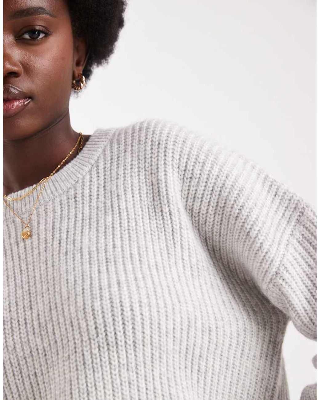 Brave Soul White Crew Neck Jumper