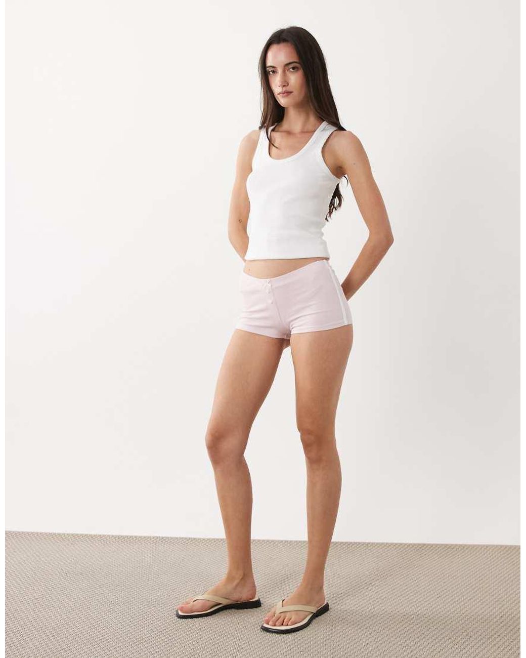 Cotton On White Dreamy Soft Micro Shorts