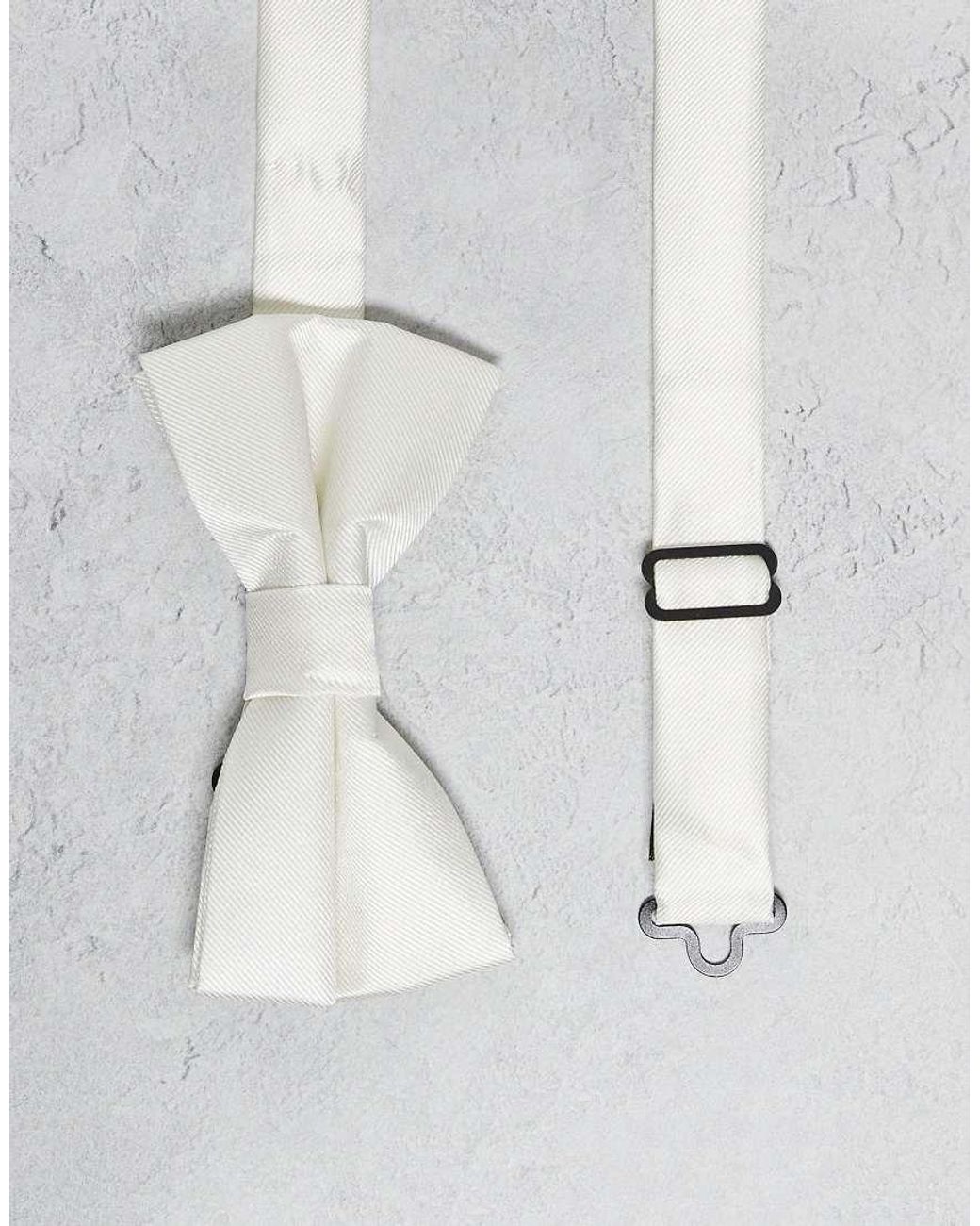 River Island Gray Bow Tie for men