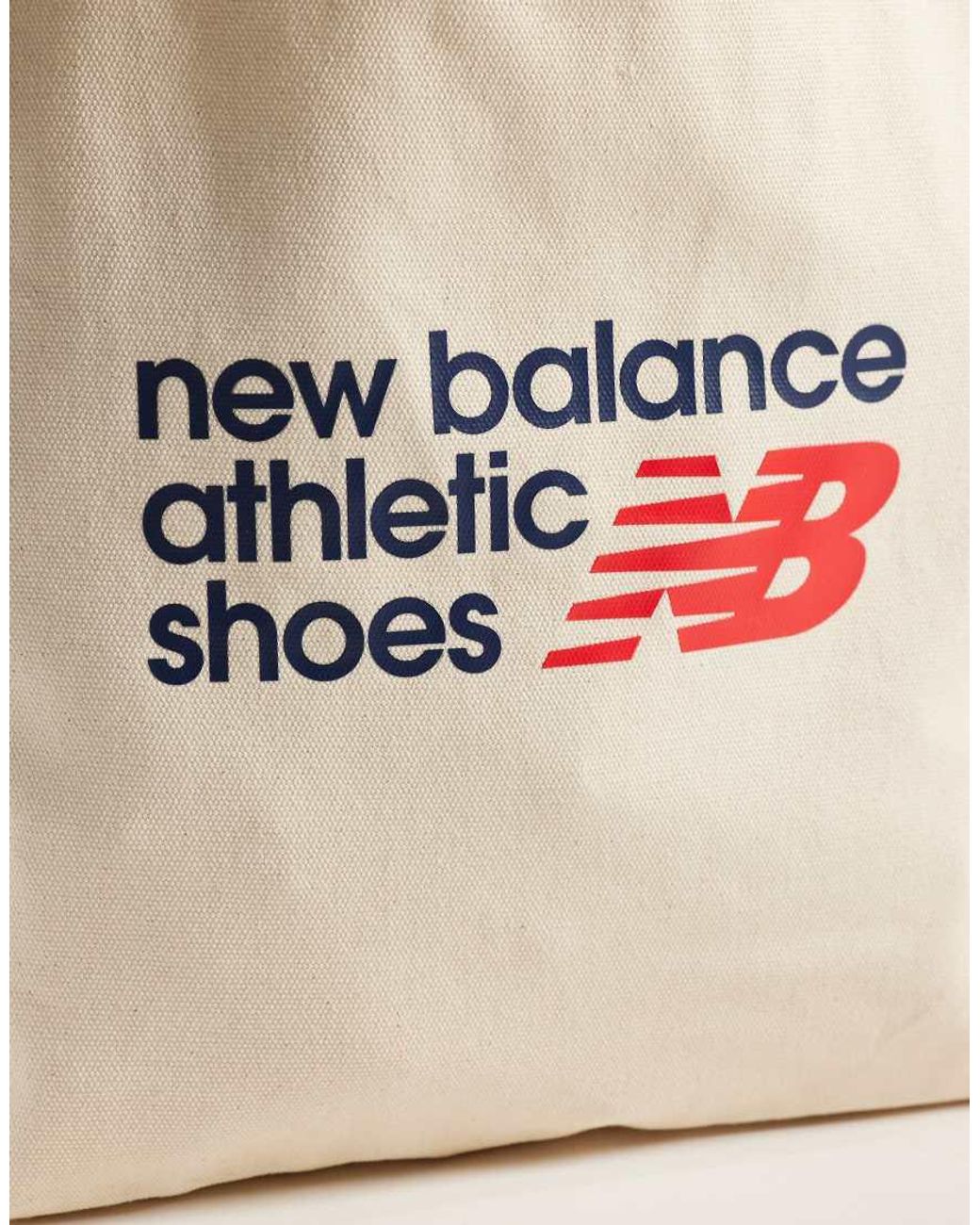 New Balance White Athletics Graphic Tote Bag for men