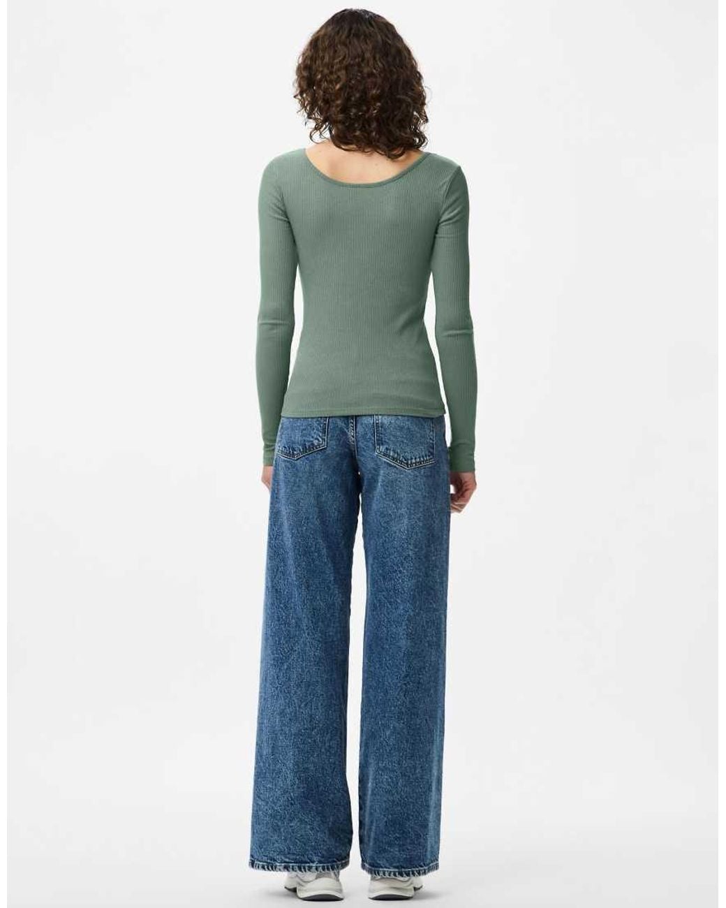 Pieces Green Long Sleeved Top