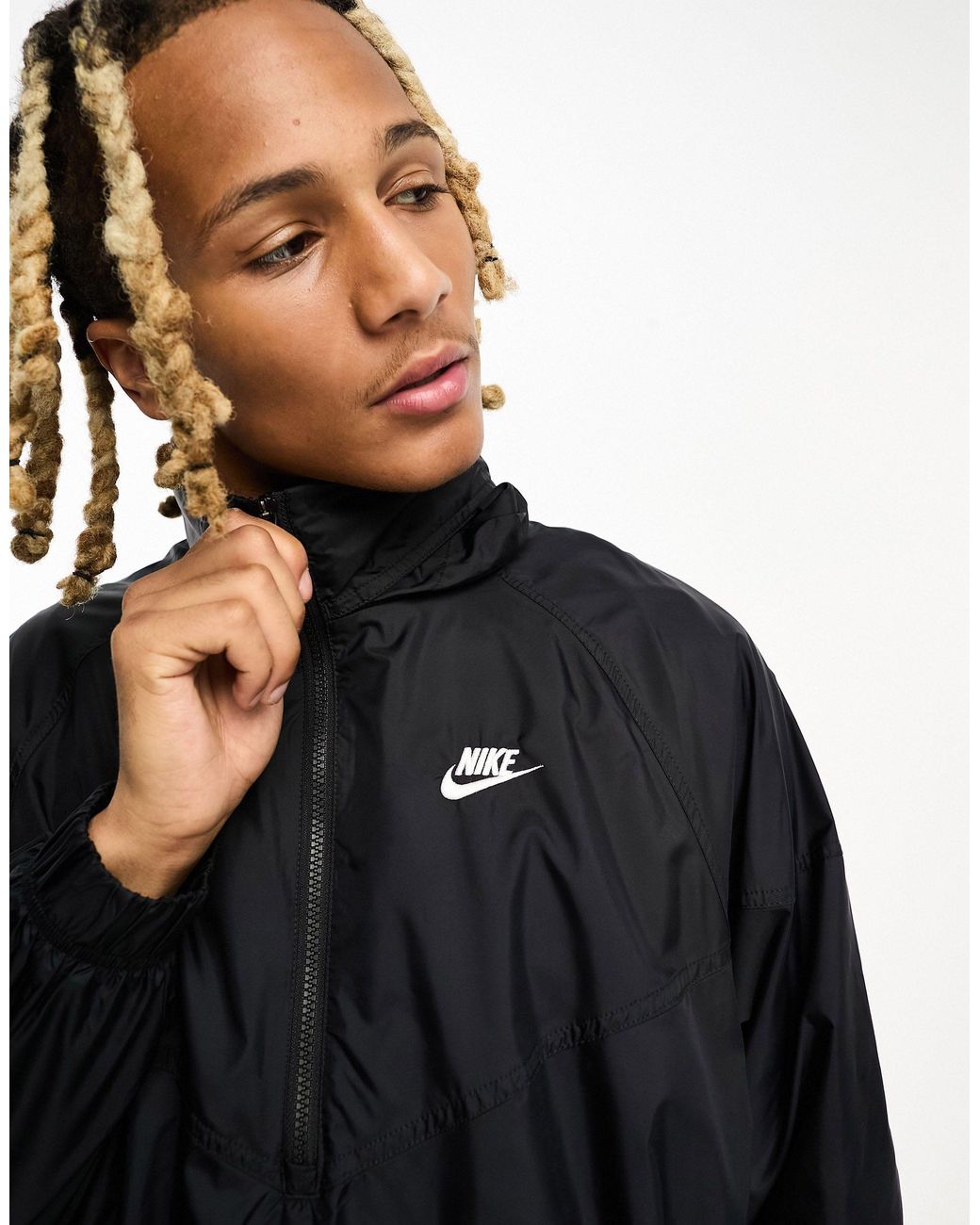 Nike anorak shop jacket black