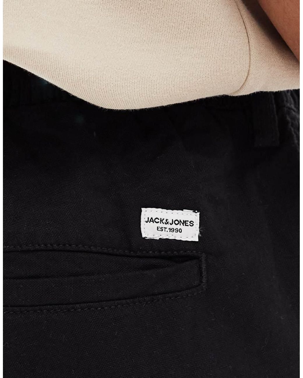 Jack & Jones Natural Linen Mix Short for men