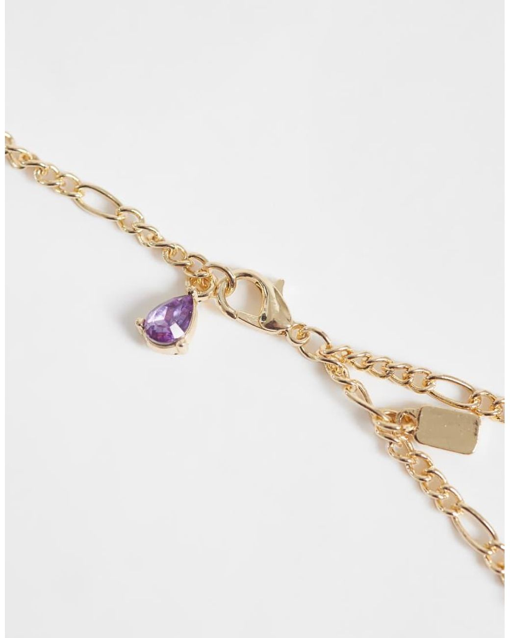 Reclaimed Vintage White Wrap Around Gem Stone Necklace