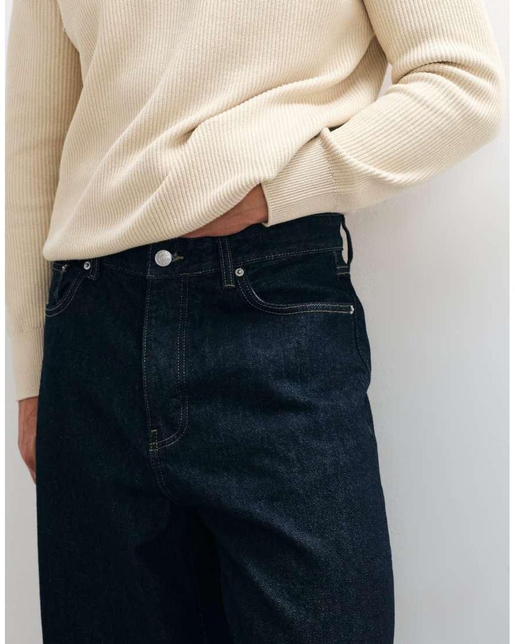 Only & Sons Blue Fade Loose Fit Jeans for men