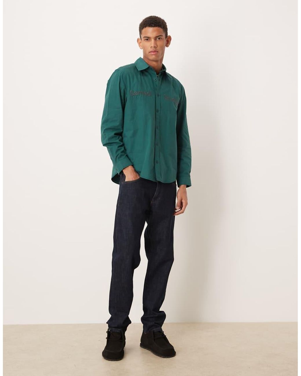 Camicia di ASOS in Green da Uomo