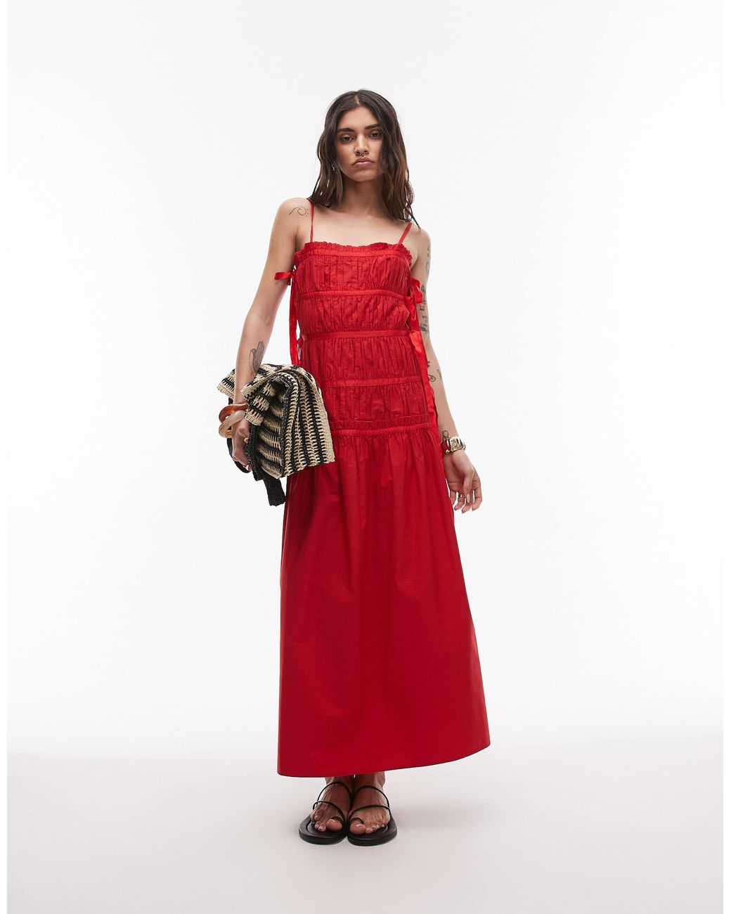 knee length dresses for ladies Topshop main image 0