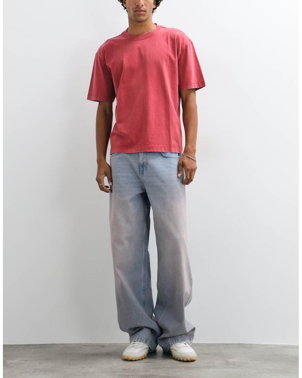 Hollister Gray 5 Pack Boxy Heavyweight T-shirts for men