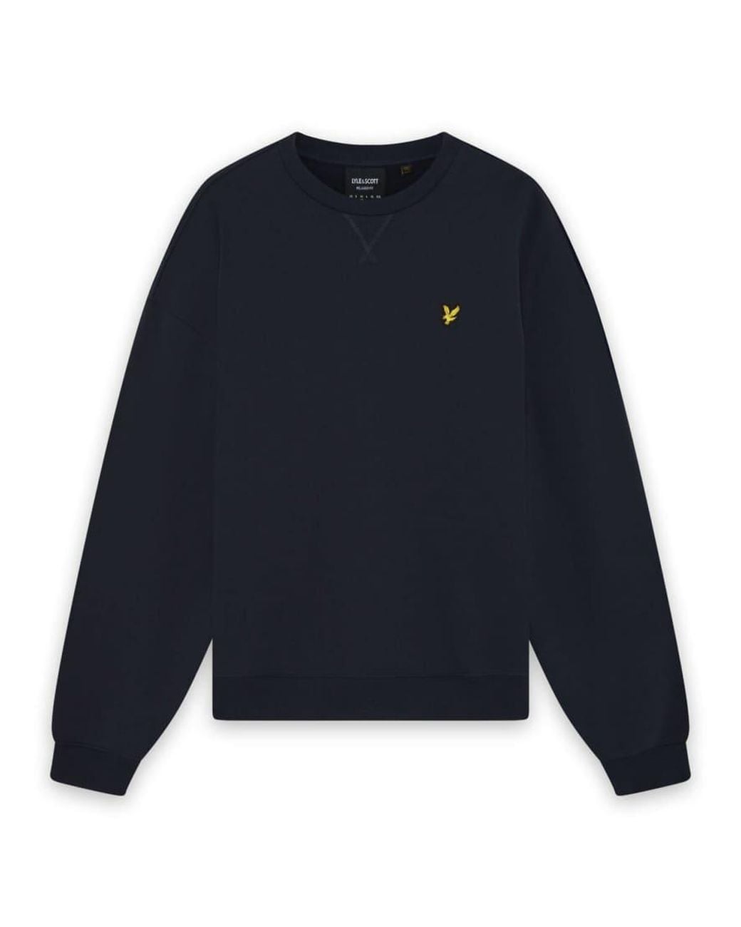 Lyle & Scott Blue Mid Layers Heavyweight Loopback Crewneck Sweatshirt for men