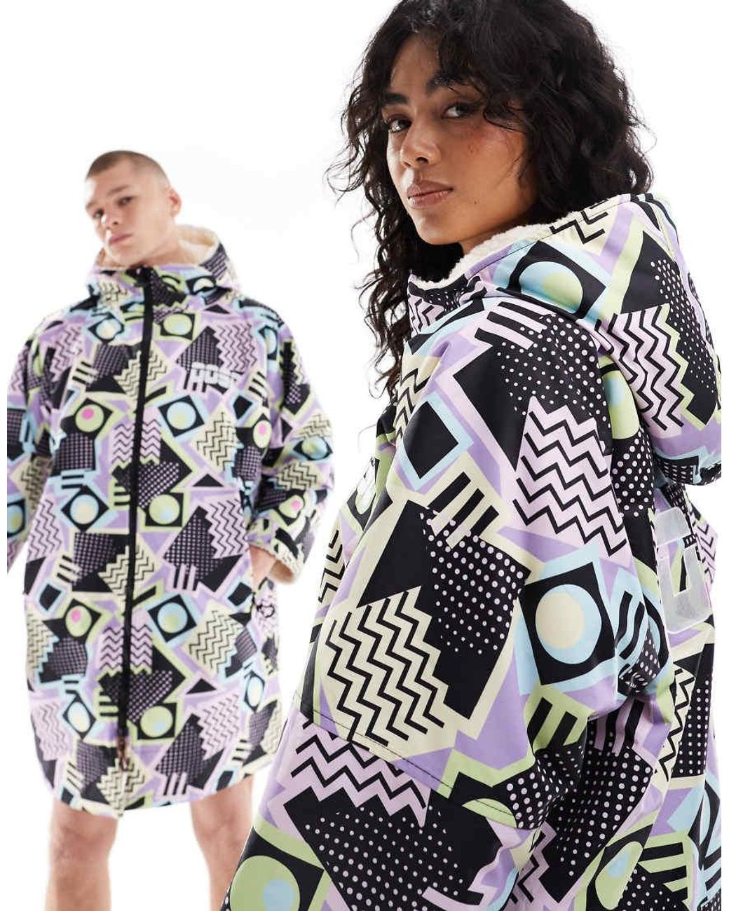 OOSC Black Saved By The Bell With Cream Sherpa Changing Robe