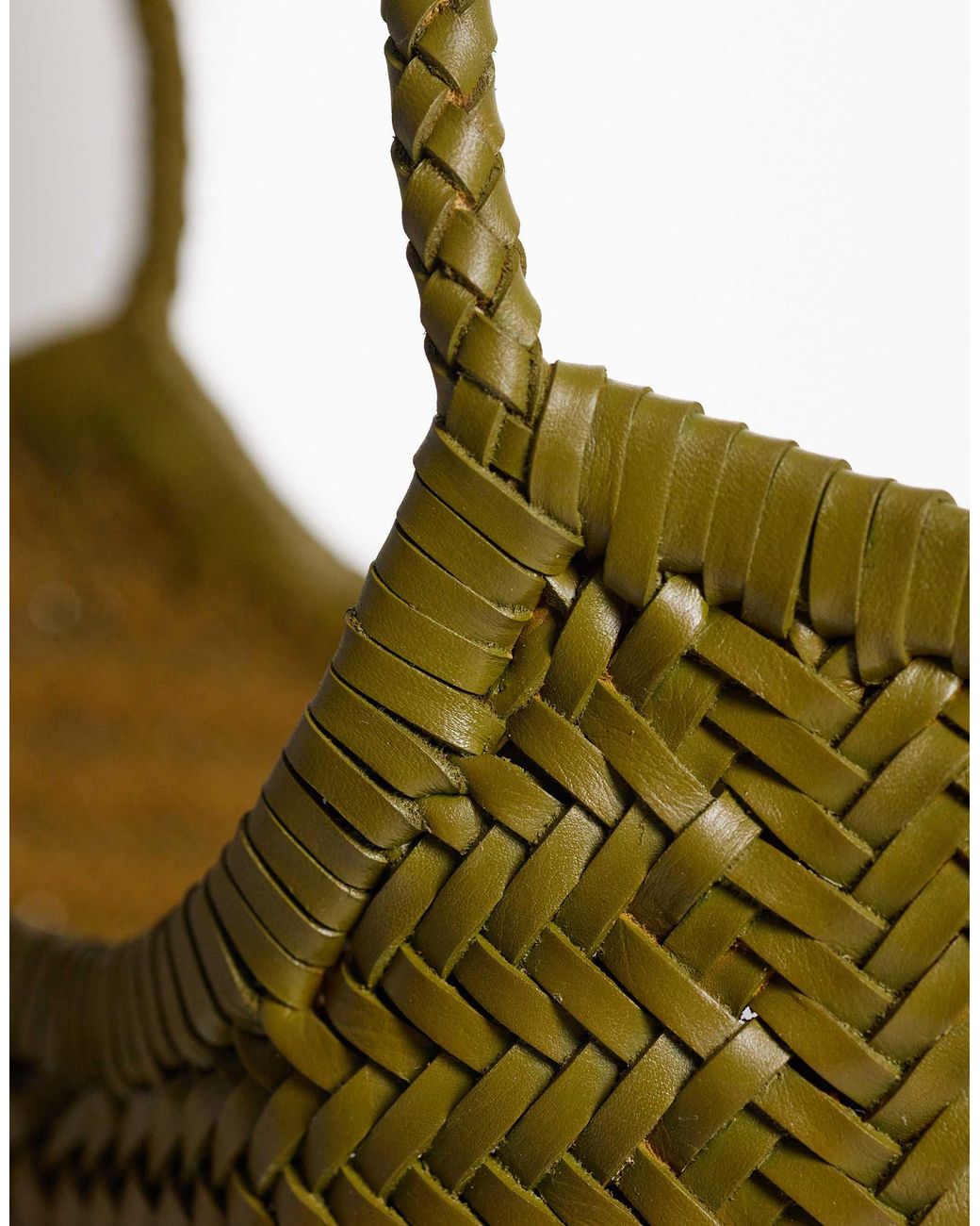 ASOS Green – korbtasche aus leder