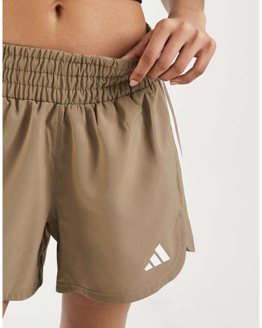 Adidas Originals Multicolor Adidas Training Pacer Shorts With 3 Stripes