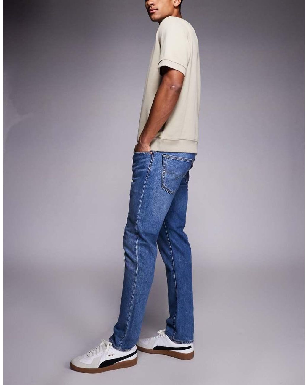 Levi's Blue 502 Tapered Jeans for men
