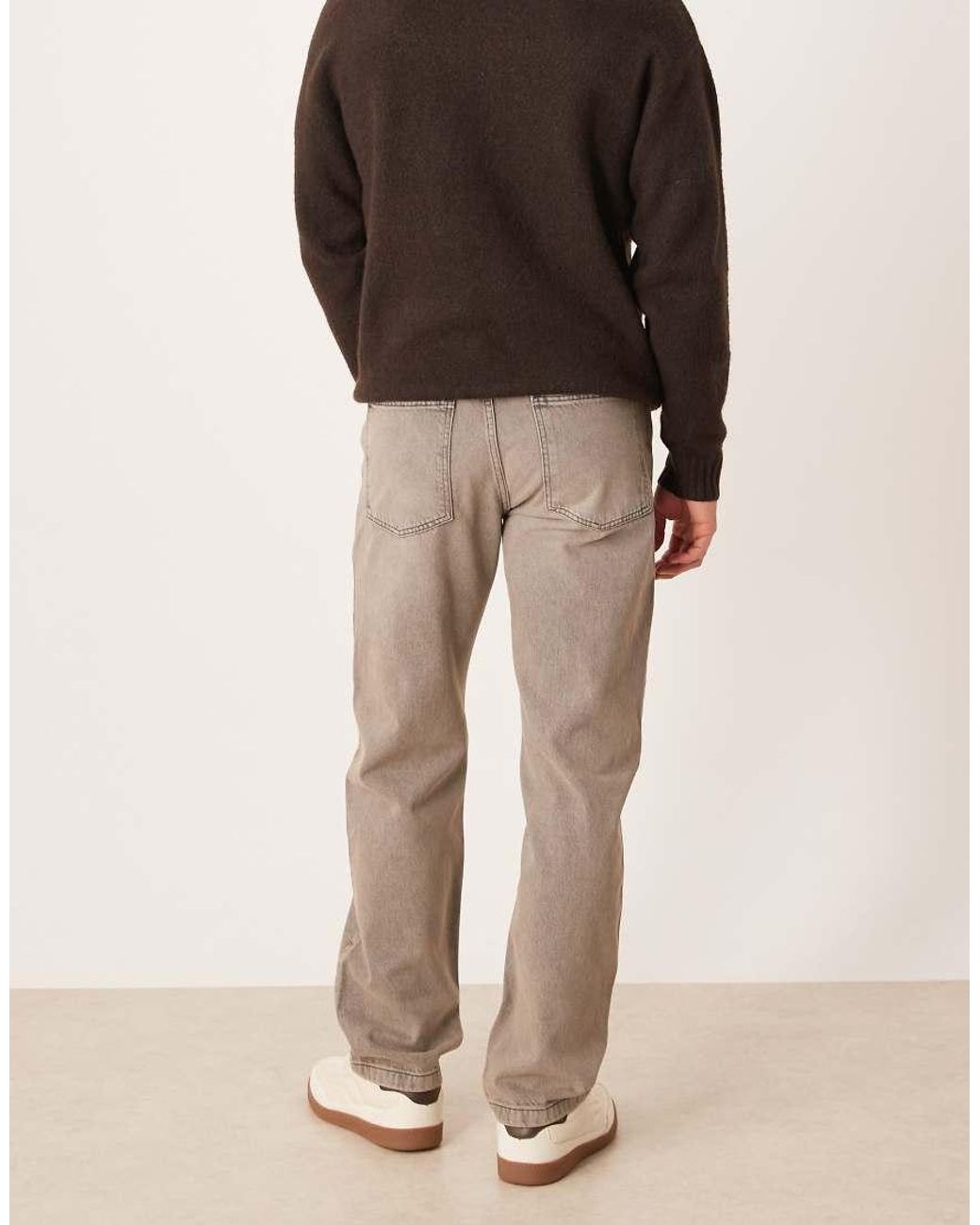 ASOS Brown Straight Jeans for men