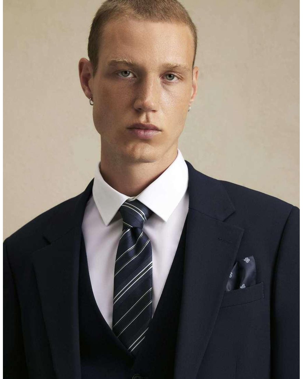 River Island Blue Slim Fit Suit Jacket for men