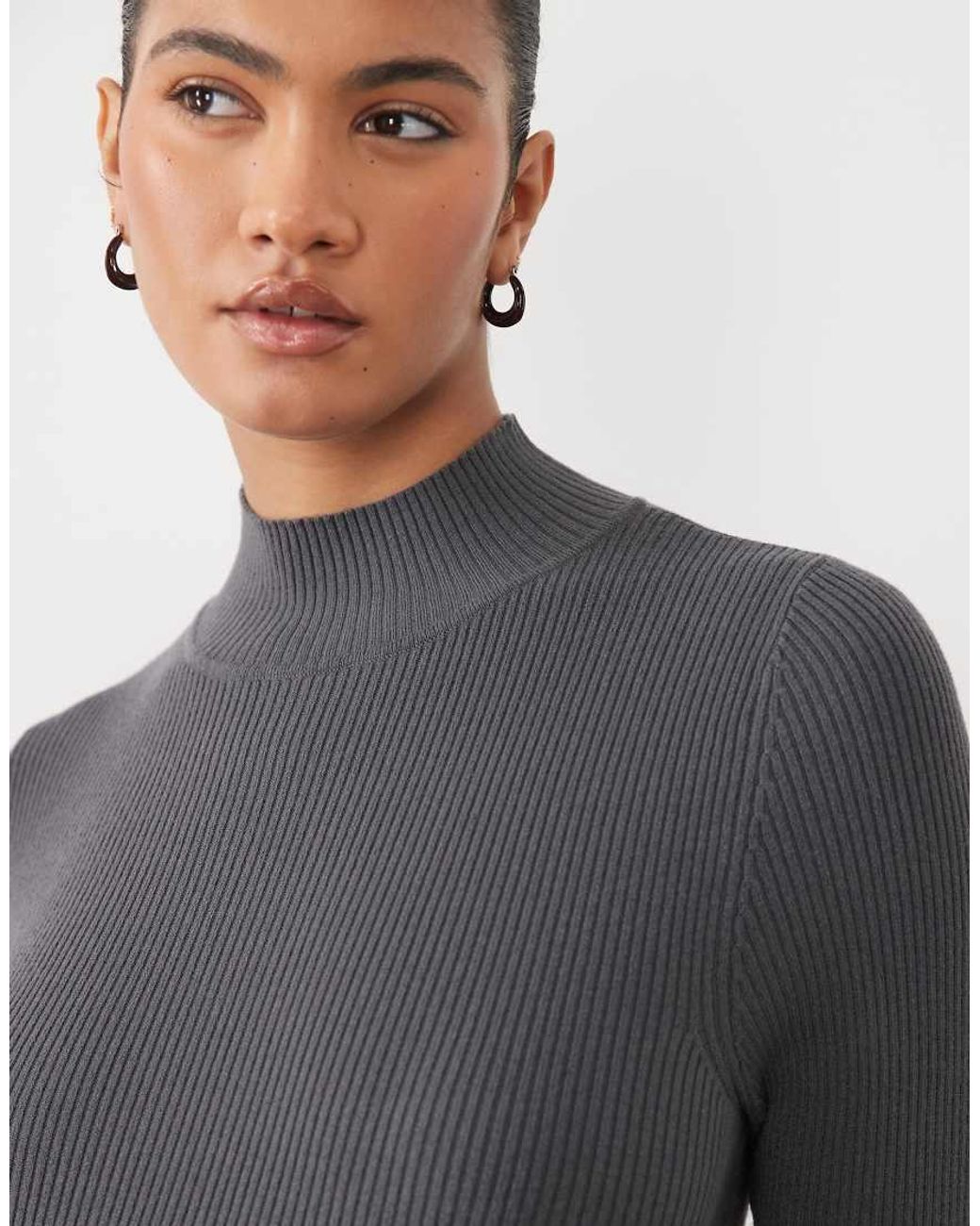 ASOS Black Asos Design Maternity Funnel Neck Midaxi Dress