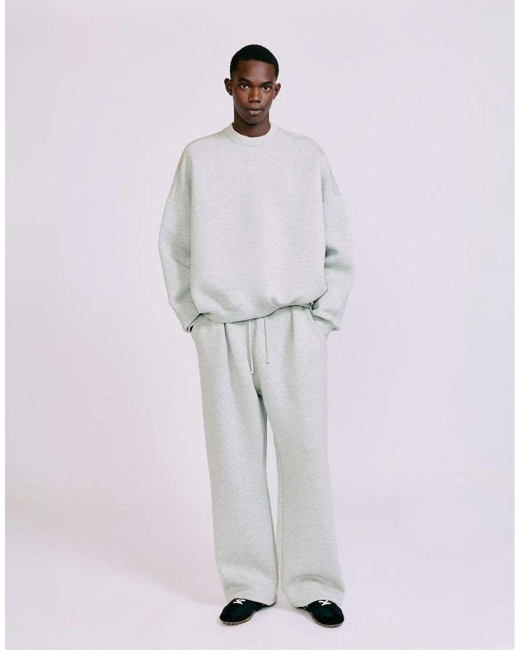Pull&Bear Interlock Joggingbroek in het Gray voor heren