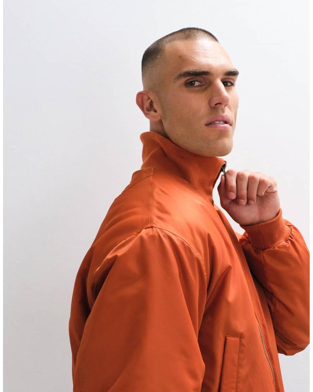 ASOS Orange Bomber Jacket for men