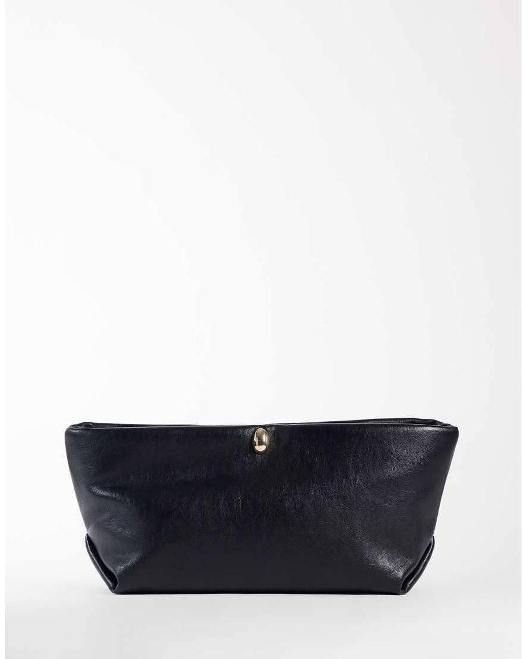 ASOS Blue Lock Hardware Soft Clutch