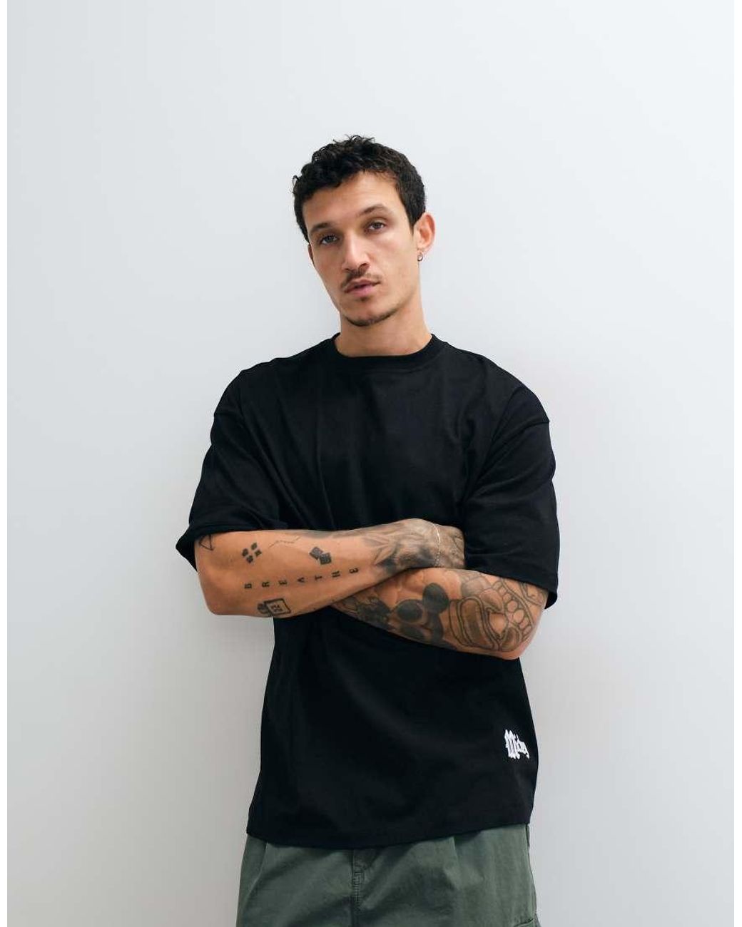 ASOS Blue Disney Halloween Oversized T-Shirt With Mickey Print for men