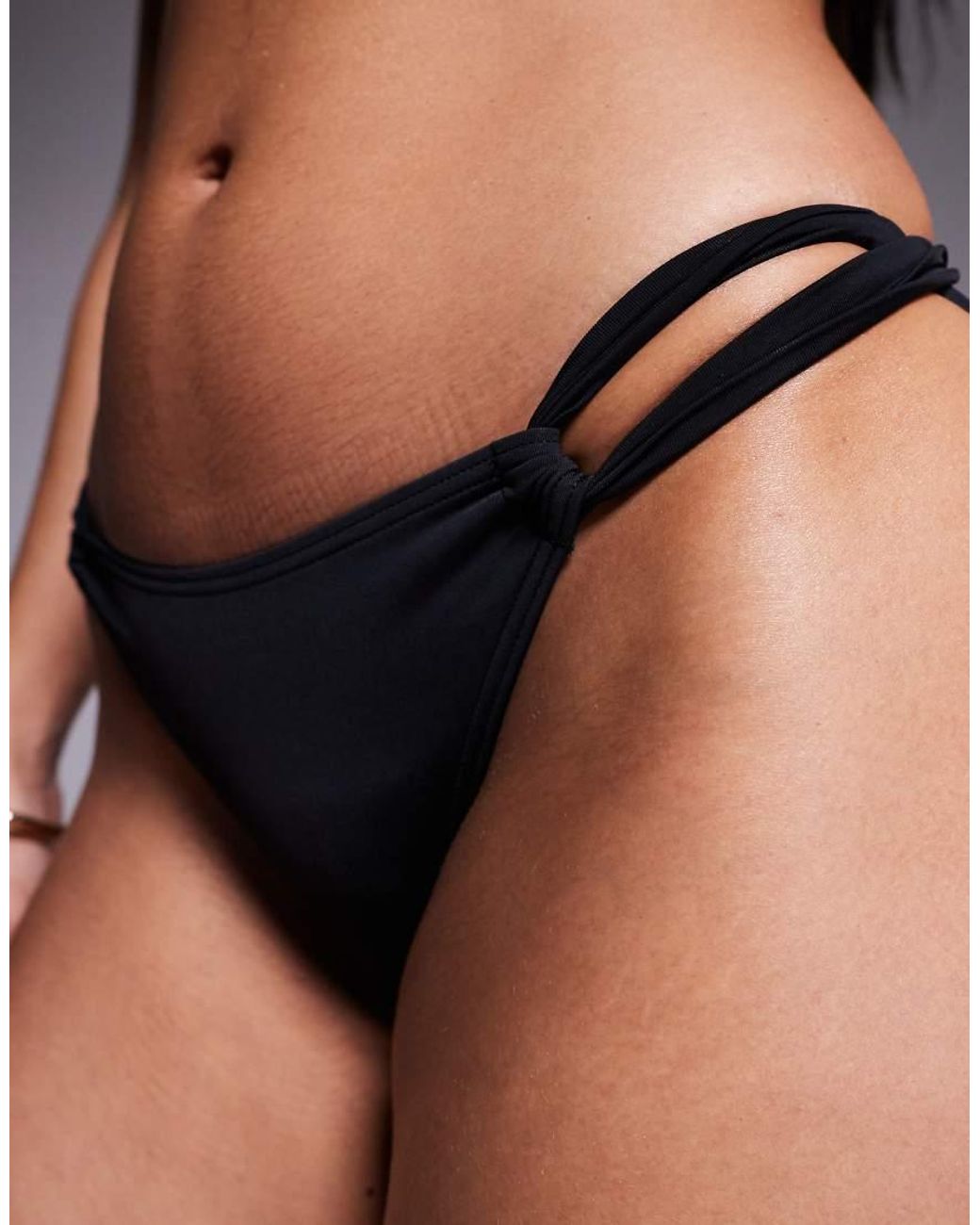 KBX Black Tanga Bikini Bottom