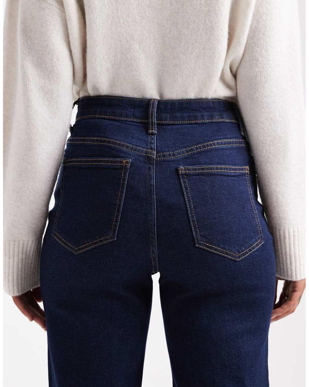Miss Selfridge Blue Straight Leg Jeans