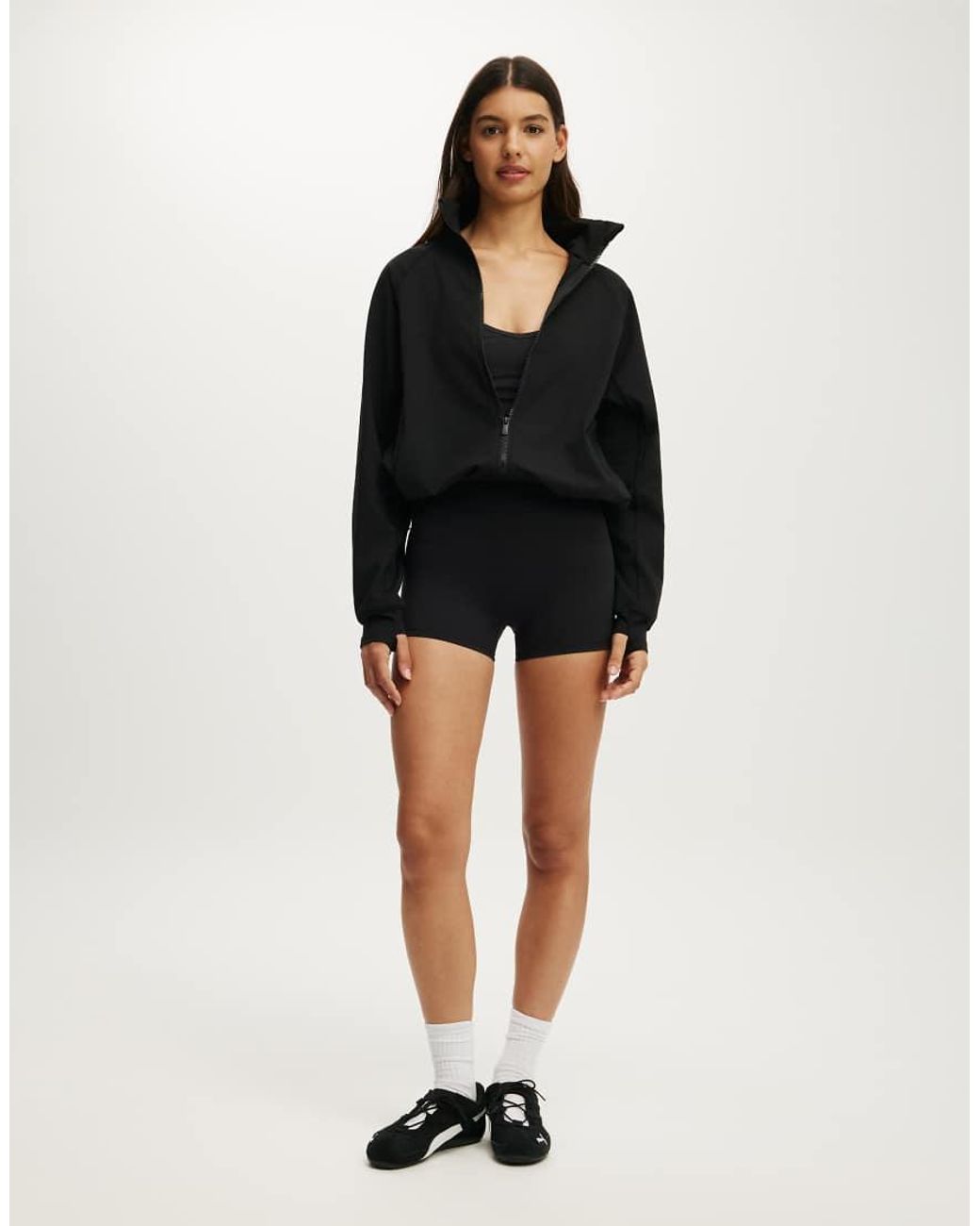 Cotton On Black Active Oversized Track Jacket